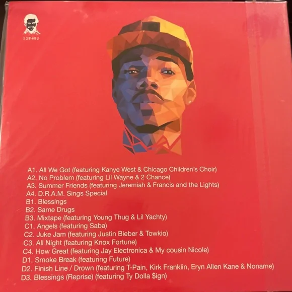 CHANCE THE RAPPER COLORING BOOK 2-LP COLORED VINYL SEALED! - Picture 2 of 2